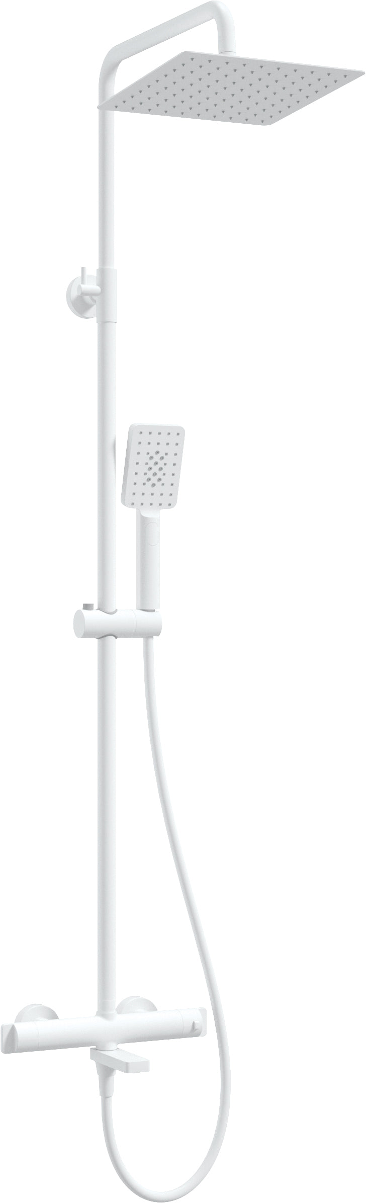 Shower column, with bathtub mixer, thermostatic